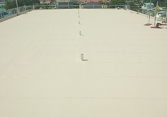 屋根防水改修工事後